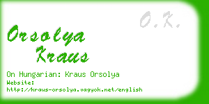 orsolya kraus business card